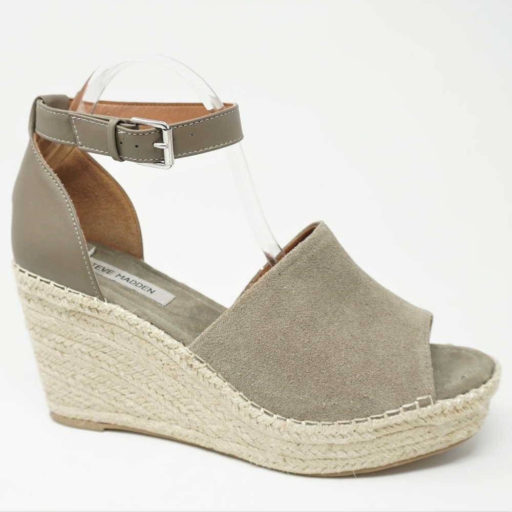 Steve Madden Womens Espadrille Wedge Sandals Sz 13